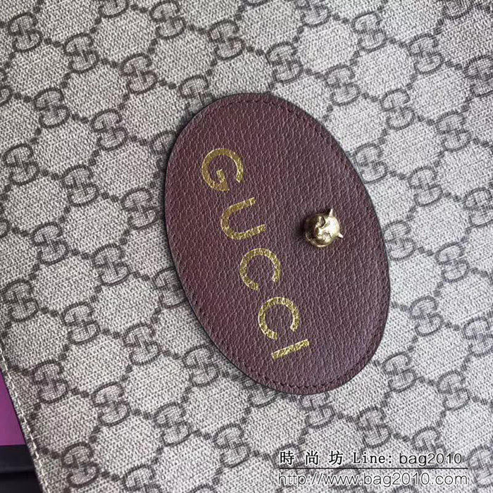 GUCCI古馳 歐洲正品原單 GG Supreme高級帆布手包 473956 啡黃 WTG1541